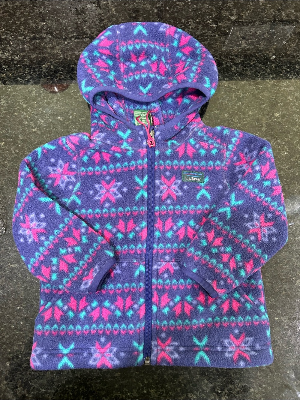 L.L. Bean Infant Fleece Full Zip Hoodie 12-18 months   (S-4)